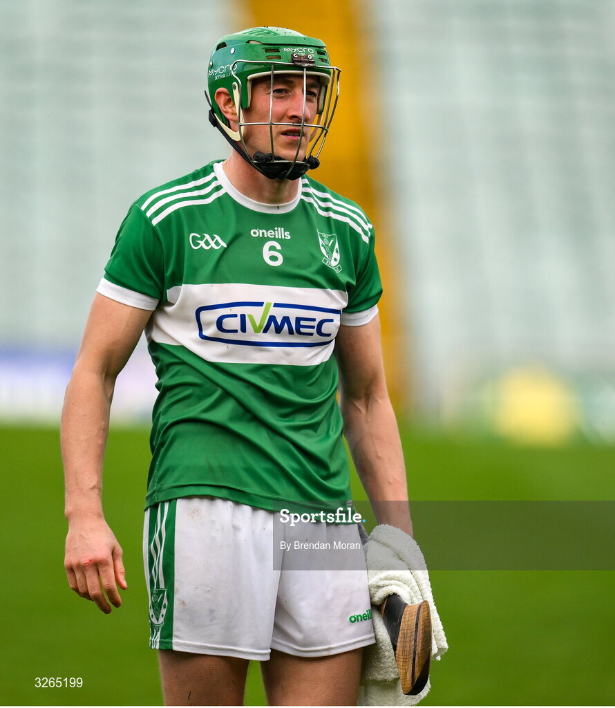 19 October 2025; Nickie Quaid of Effin during the Limerick Premier Intermediate Hurling final match between Garryspilane and Effin at TUS Gaelic Grounds in Limerick. Photo by Brendan Moran/Sportsfile