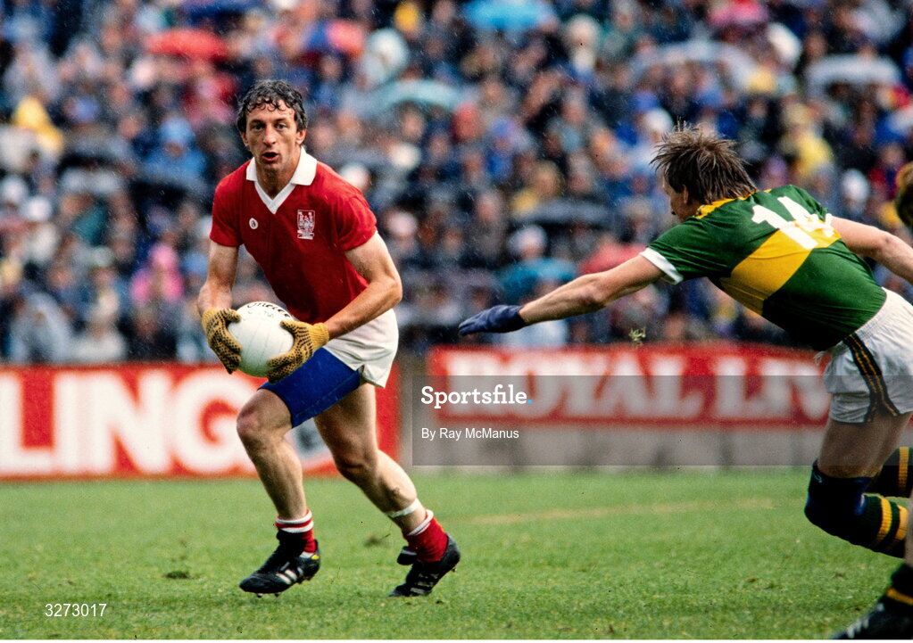 3 July 1988; Conor Counihan of Cork in action during the Munster Senior Football Championship Final match between Cork and Kerry at Páirc Uí Chaoimh in Cork. Photo by Ray McManus/Sportsfile