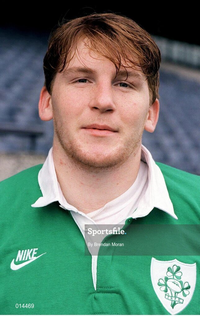12 November 1995; Jonathan Bell, Ireland. Rugby. Picture credit: Brendan Moran / SPORTSFILE