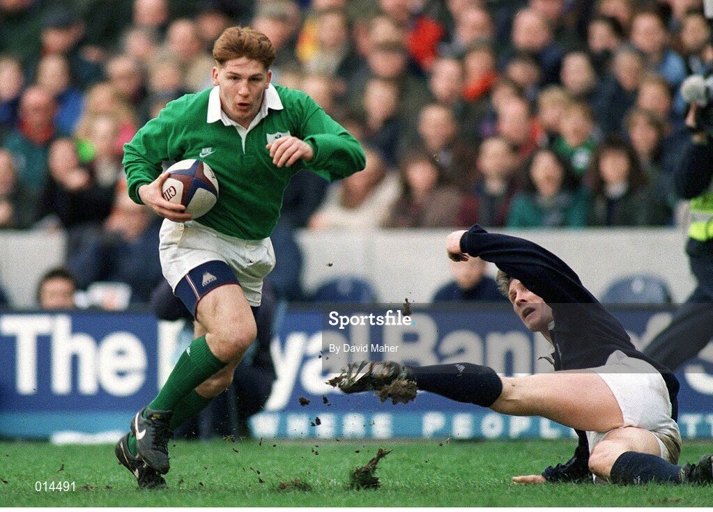 4 February 1995; Jonathan Bell, Ireland. Five Nations Rugby Championship, Scotland v Ireland, Murrayfield, Edinburgh, Scotland. Picture credit: David Maher / SPORTSFILE