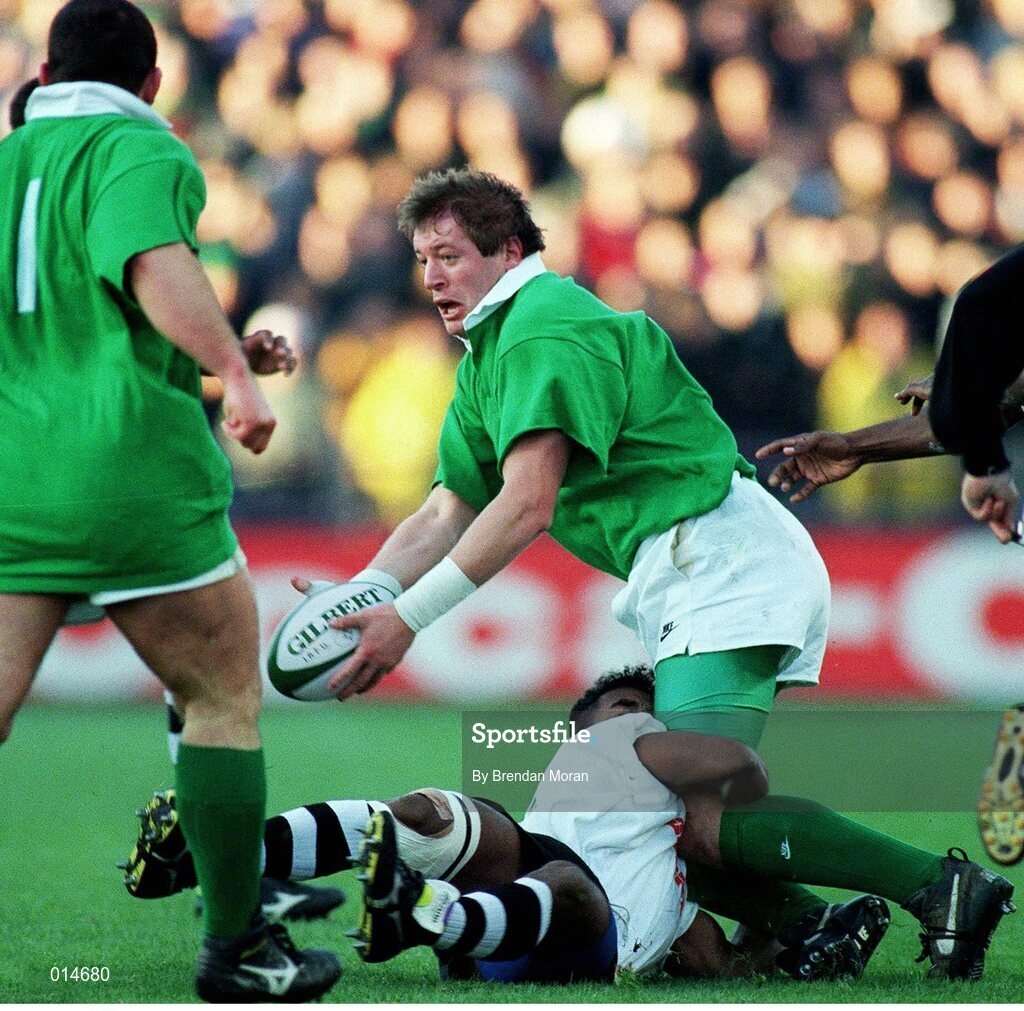 18 November 1995. Neil Francis, Ireland. International Friendly, Ireland v Fiji, Lansdowne Road, Dublin. Picture credit: Brendan Moran / SPORTSFILE.