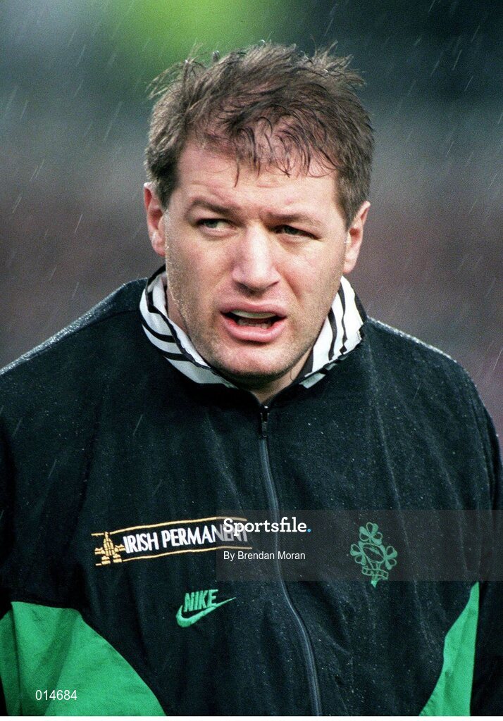 20 January 1996; Neil Francis, Ireland. Five Nations Rugby Championship, Ireland v Scotland, Lansdowne Road, Dublin. Picture credit: Brendan Moran / SPORTSFILE