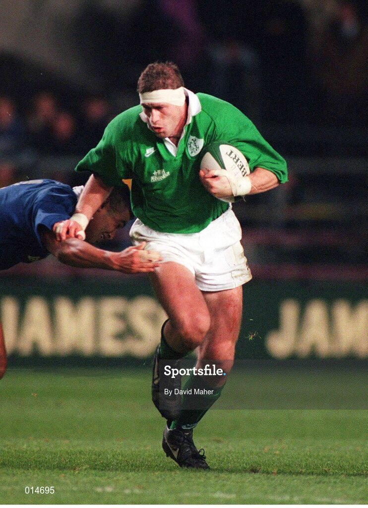 12 November 1996; Paddy Johns, Ireland. International Friendly, Ireland v Western Samoa, Lansdowne Road, Dublin. Picture credit: David Maher / SPORTSFILE