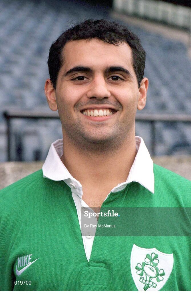 12 November 1995; Chris Saverimutto, Ireland. Rugby. Picture credit: Ray McManus / SPORTSFILE