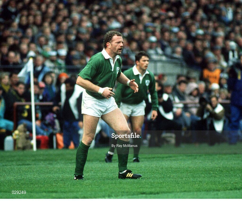 20 October 1991; Philip Matthews, Ireland. Rugby World Cup 1991, Quarter Final, Ireland v Australia, Lansdowne Road, Dublin. Picture credit: Ray McManus / SPORTSFILE