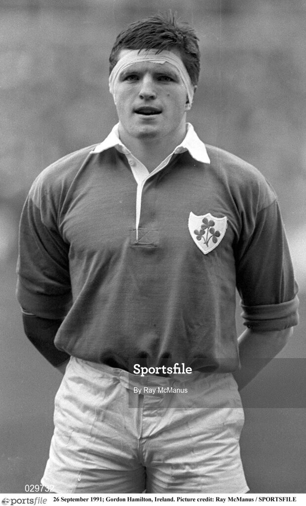 26 September 1991; Gordon Hamilton, Ireland. Picture credit: Ray McManus / SPORTSFILE