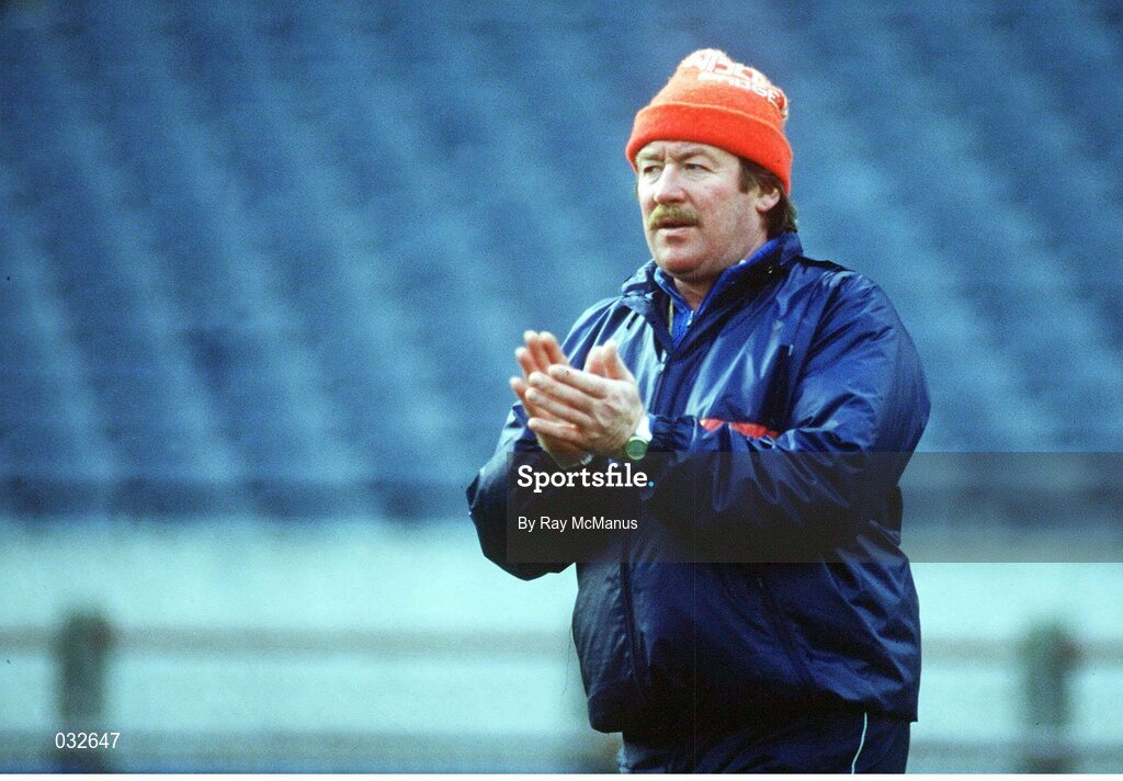 20 December 1986; Mick Doyle, Ireland Rugby manager. Ireland Rugby Squad Training, Lansdowne Road, Dublin. Picture credit: Ray McManus / SPORTSFILE