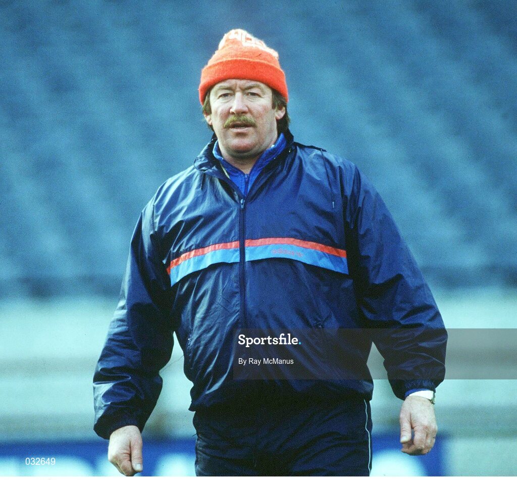 20 December 1986; Mick Doyle, Ireland Rugby manager. Ireland Rugby Squad Training, Lansdowne Road, Dublin. Picture credit: Ray McManus / SPORTSFILE