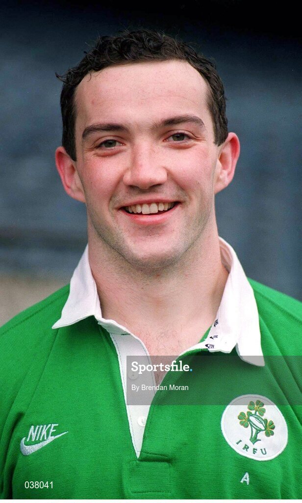 15 January 1996; Conor O'Shea, Ireland. Ireland Rugby Squad Portraits, Lansdowne Road, Dublin. Picture credit: Brendan Moran / SPORTSFILE