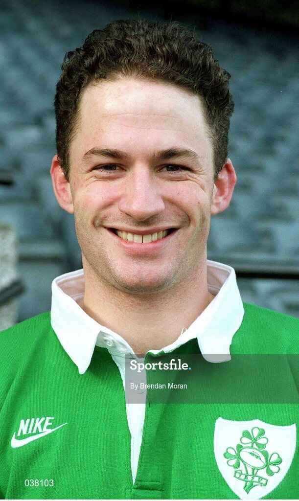 30 January 1996; David Humphreys, Ireland. Ireland Rugby Squad Portraits 1996, Lansdowne Road, Dublin. Picture credit: Brendan Moran / SPORTSFILE
