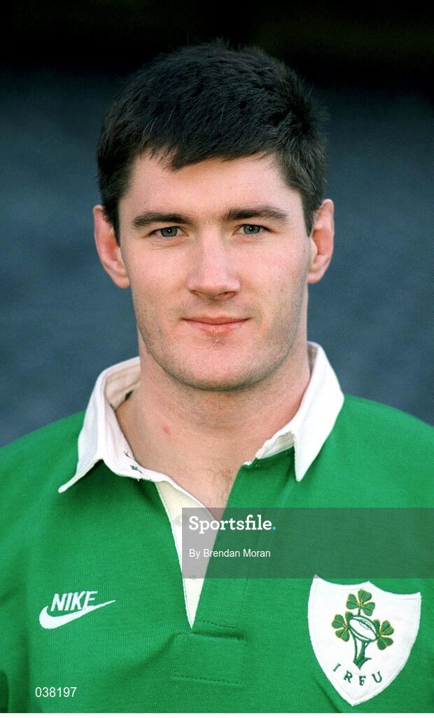 15 January 1996; Eddie Halvey, Ireland. Ireland Rugby Squad Portraits, Lansdowne Road, Dublin. Picture credit: Brendan Moran / SPORTSFILE