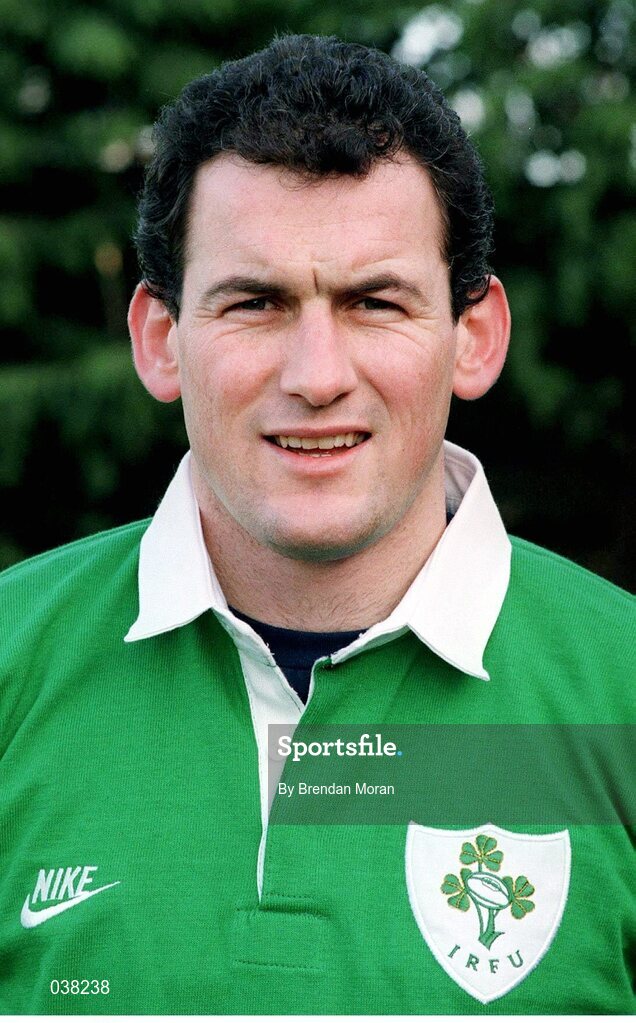 15 January 1996; Eric Elwood, Ireland. Ireland Rugby Squad Portraits, Lansdowne Road, Dublin. Picture credit: Brendan Moran / SPORTSFILE