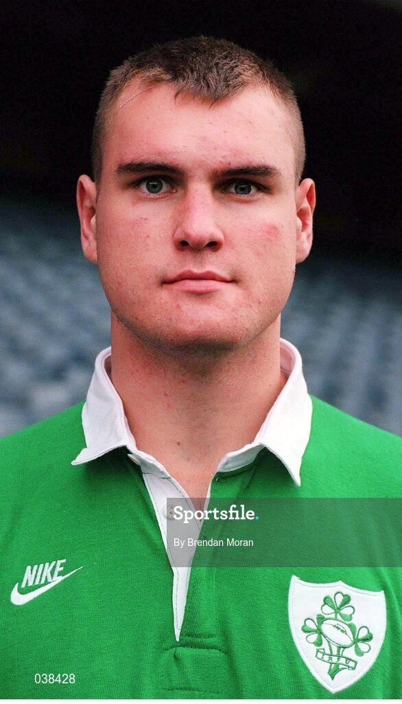 15 January 1996; Jeremy Davidson, Ireland. Ireland Rugby Squad Portraits, Lansdowne Road, Dublin. Picture credit: Brendan Moran / SPORTSFILE