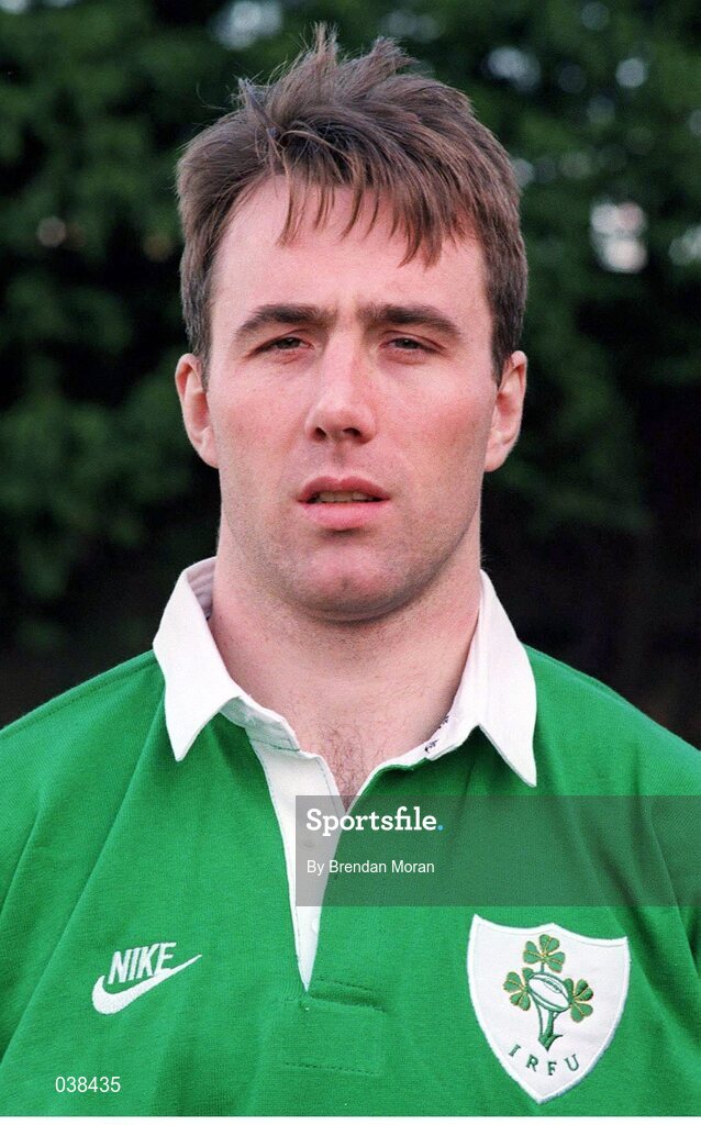 15 January 1996; Jim Staples, Ireland. Ireland Rugby Squad Portraits, Lansdowne Road, Dublin. Picture credit: Brendan Moran / SPORTSFILE