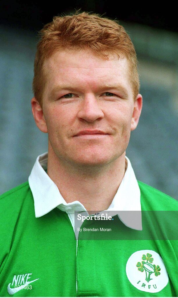 30 January 1996; John Gallagher, Ireland. Ireland Rugby Squad Portraits 1996, Lansdowne Road, Dublin. Picture credit: Brendan Moran / SPORTSFILE
