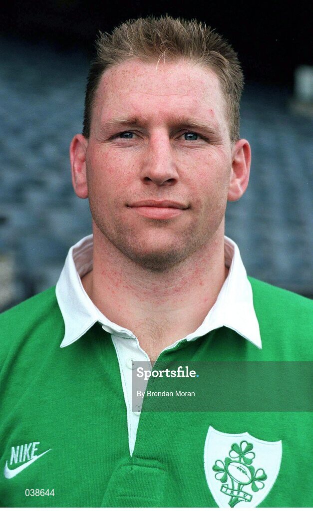 15 January 1996; Maurice Field, Ireland. Ireland Rugby Squad Portraits, Lansdowne Road, Dublin. Picture credit: Brendan Moran / SPORTSFILE