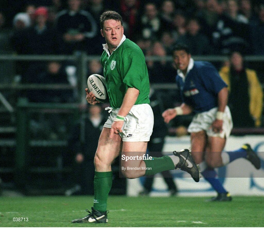 12 November 1996; Mick Galwey, Ireland. International Friendly, Ireland v Western Samoa, Lansdowne Road, Dublin. Picture credit: Brendan Moran / SPORTSFILE