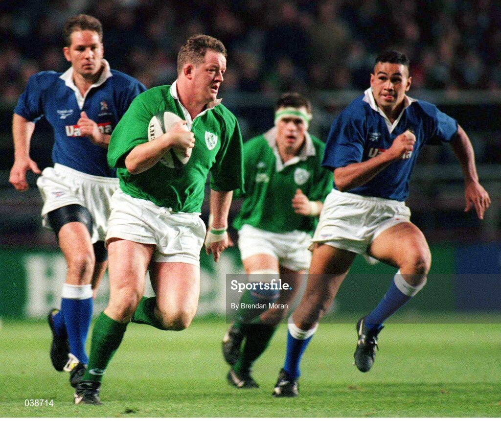 12 November 1996; Mick Galwey, Ireland. International Friendly, Ireland v Western Samoa, Lansdowne Road, Dublin. Picture credit: Brendan Moran / SPORTSFILE