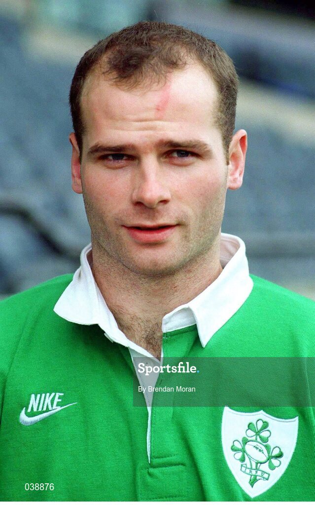 30 January 1996; Paul Burke, Ireland. Ireland Rugby Squad Portraits 1996, Lansdowne Road, Dublin. Picture credit: Brendan Moran / SPORTSFILE
