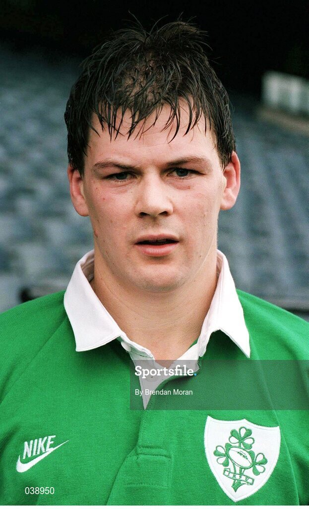 15 January 1996; Richard Wallace, Ireland. Ireland Rugby Squad Portraits, Lansdowne Road, Dublin. Picture credit: Brendan Moran / SPORTSFILE