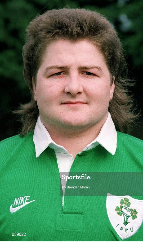 15 January 1996; Shane Byrne, Ireland. Ireland Rugby Squad Portraits, Lansdowne Road, Dublin. Picture credit: Brendan Moran / SPORTSFILE