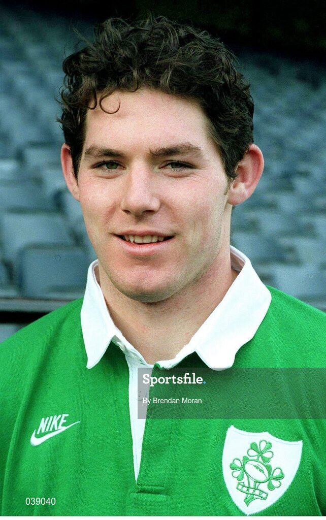 30 January 1996; Simon Mason, Ireland. Ireland Rugby Squad Portraits 1996, Lansdowne Road, Dublin. Picture credit: Brendan Moran / SPORTSFILE