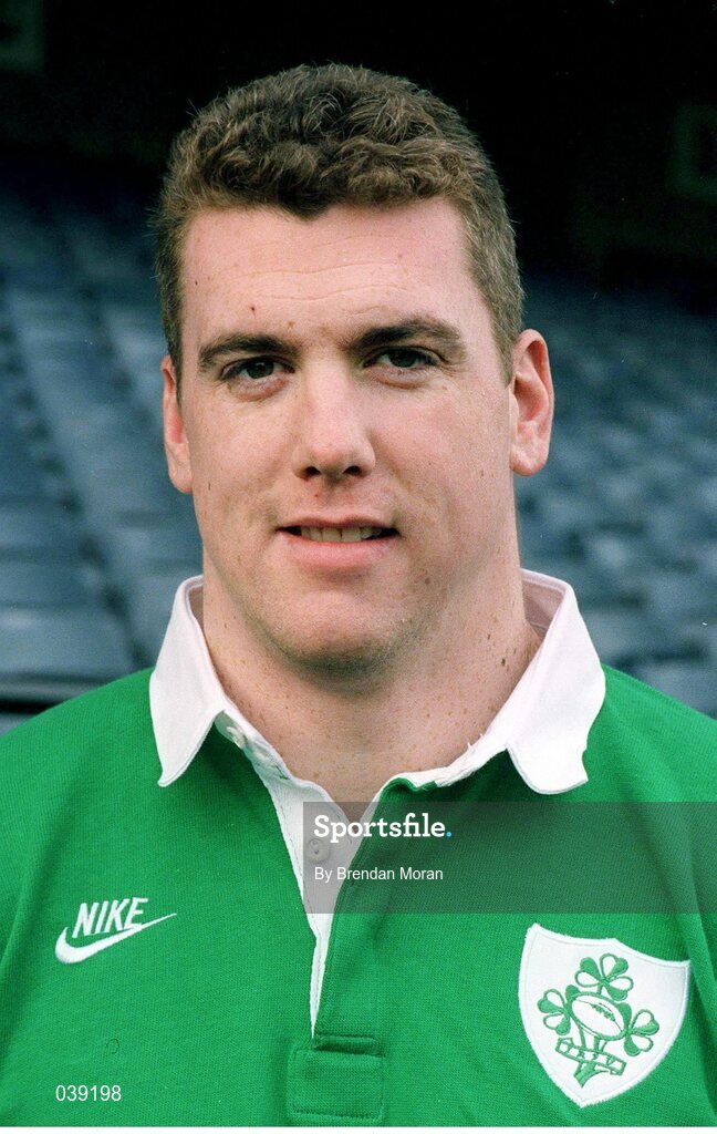 15 January 1996; Victor Costello, Ireland. Ireland Rugby Squad Portraits, Lansdowne Road, Dublin. Picture credit: Brendan Moran / SPORTSFILE