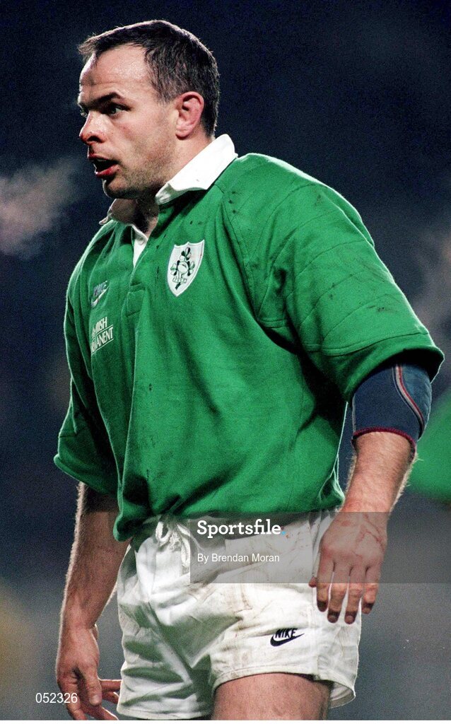 12 November 1996; Denis McBride, Ireland. International Friendly, Ireland v Western Samoa, Lansdowne Road, Dublin. Picture credit: Brendan Moran / SPORTSFILE