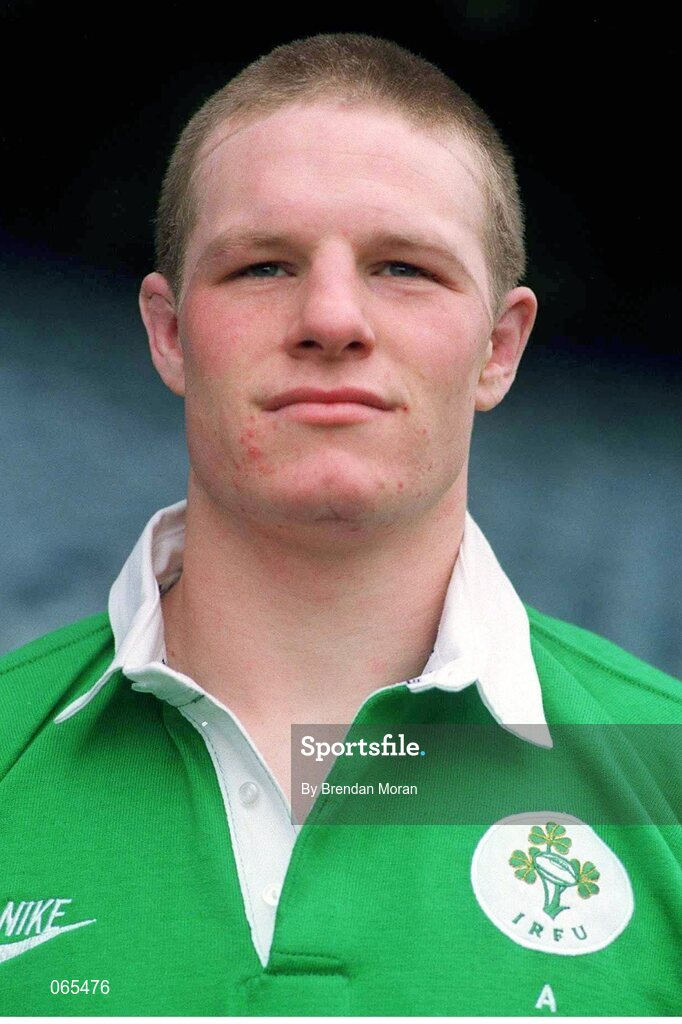 13 January 1996; Malcolm O'Kelly, Ireland. Ireland Rugby Squad Portraits, Lansdowne Road, Dublin. Picture credit: Brendan Moran / SPORTSFILE