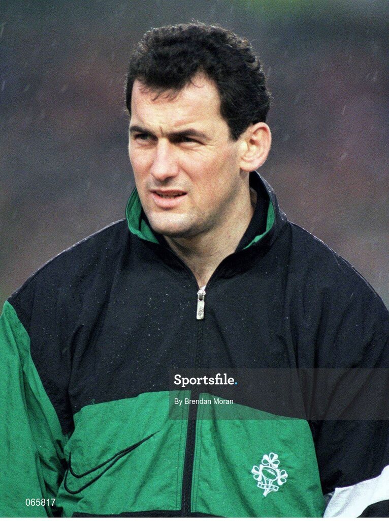 20 January 1996; Eric Elwood, Ireland. Five Nations Rugby Championship, Ireland v Scotland, Lansdowne Road, Dublin. Picture credit: Brendan Moran / SPORTSFILE