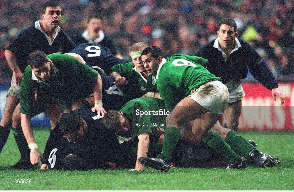 20 January 1996; Chris Saverimutto, Ireland. Five Nations Rugby Championship, Ireland v Scotland, Lansdowne Road, Dublin. Picture credit: David Maher / SPORTSFILE