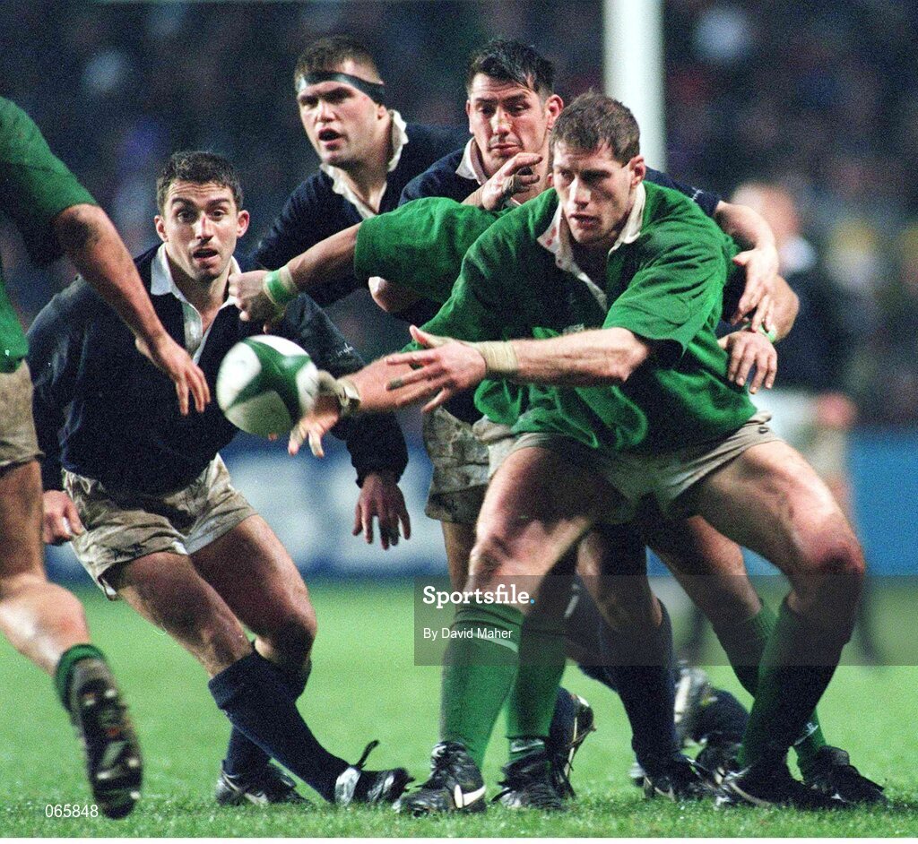 20 January 1996; Paddy Johns, Ireland. Five Nations Rugby Championship, Ireland v Scotland, Lansdowne Road, Dublin. Picture credit: David Maher / SPORTSFILE