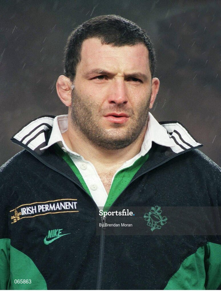 20 January 1996; Nick Popplewell, Ireland. Five Nations Rugby Championship, Ireland v Scotland, Lansdowne Road, Dublin. Picture credit: Brendan Moran / SPORTSFILE