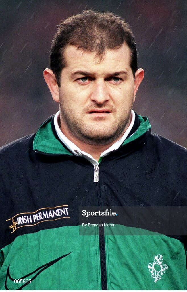 20 January 1996; Peter Clohessy, Ireland. Five Nations Rugby Championship, Ireland v Scotland, Lansdowne Road, Dublin. Picture credit: Brendan Moran / SPORTSFILE
