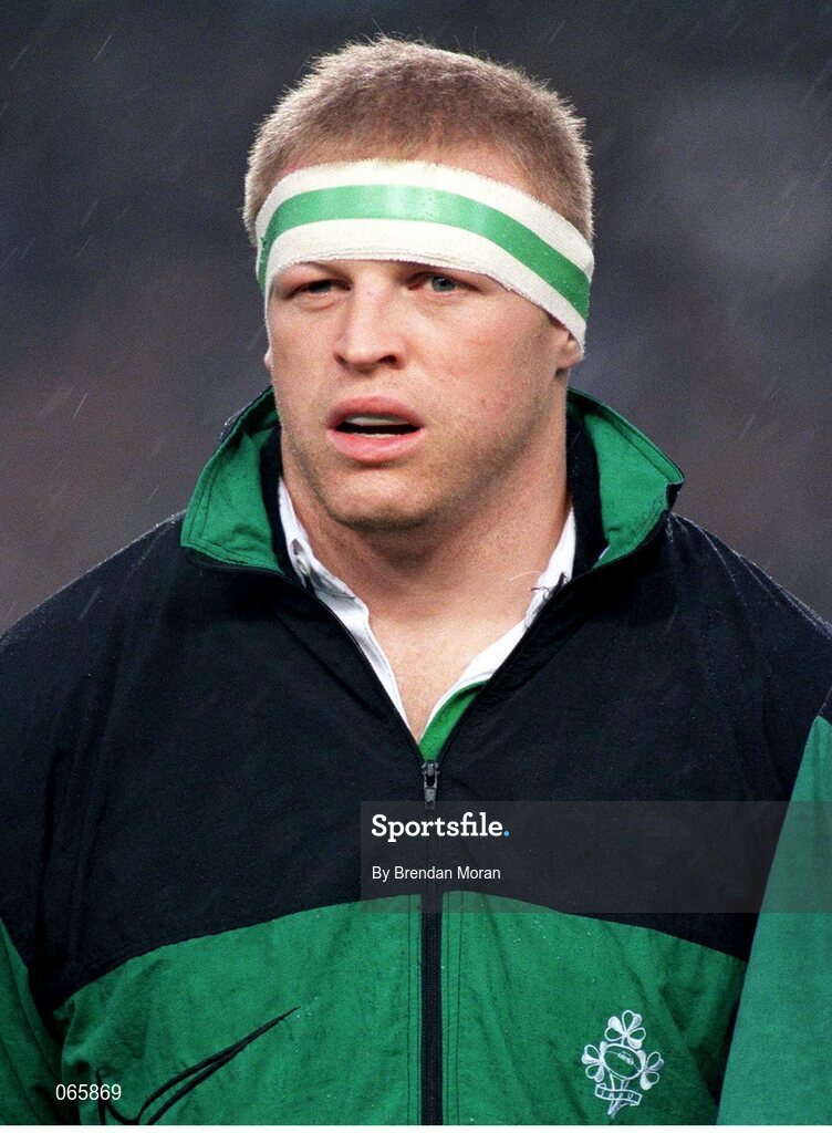 20 January 1996; Terry Kingston, Ireland. Five Nations Rugby Championship, Ireland v Scotland, Lansdowne Road, Dublin. Picture credit: Brendan Moran / SPORTSFILE