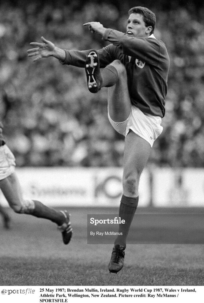 25 May 1987; Brendan Mullins, Ireland. Rugby World Cup 1987, Wales v Ireland, Athletic Park, Wellington, New Zealand. Picture credit: Ray McManus / SPORTSFILE