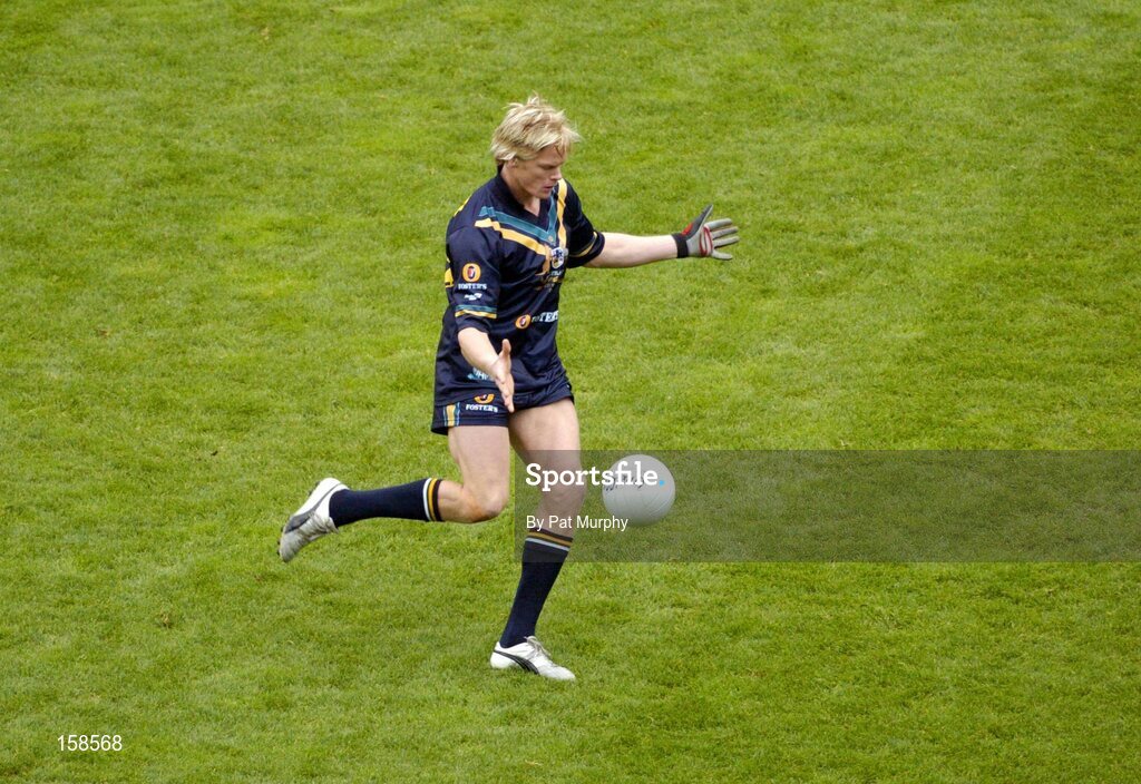 17 October 2004; Adam McPhee, Australia. Coca Cola International Rules Series 2004, First Test, Ireland v Australia, Croke Park, Dublin. Picture credit; Pat Murphy / SPORTSFILE *** Local Caption *** Any photograph taken by SPORTSFILE during, or in connection with, the 2004 Coca Cola International Rules Series, which displays GAA logos or contains an image or part of an image of any GAA intellectual property, or, which contains images of a GAA player/players in their playing uniforms, may only be used for editorial and non-advertising purposes.  Use of photographs for advertising, as posters or for purchase separately is strictly prohibited unless prior written approval has been obtained from the Gaelic Athletic Association.