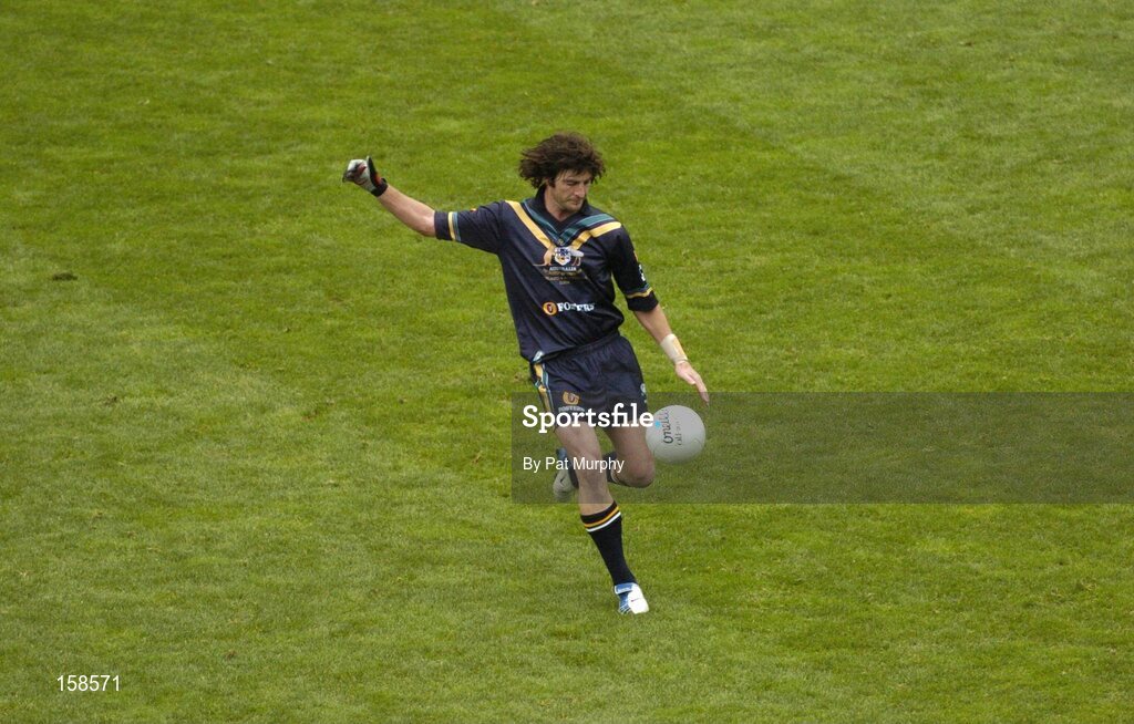 17 October 2004; Brett Kirk, Australia. Coca Cola International Rules Series 2004, First Test, Ireland v Australia, Croke Park, Dublin. Picture credit; Pat Murphy / SPORTSFILE *** Local Caption *** Any photograph taken by SPORTSFILE during, or in connection with, the 2004 Coca Cola International Rules Series, which displays GAA logos or contains an image or part of an image of any GAA intellectual property, or, which contains images of a GAA player/players in their playing uniforms, may only be used for editorial and non-advertising purposes.  Use of photographs for advertising, as posters or for purchase separately is strictly prohibited unless prior written approval has been obtained from the Gaelic Athletic Association.