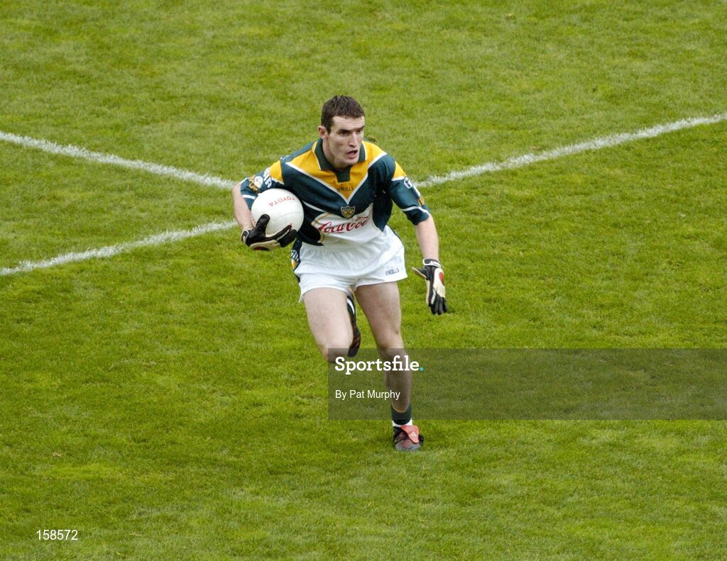 17 October 2004; Graham Canty, Ireland. Coca Cola International Rules Series 2004, First Test, Ireland v Australia, Croke Park, Dublin. Picture credit; Pat Murphy / SPORTSFILE *** Local Caption *** Any photograph taken by SPORTSFILE during, or in connection with, the 2004 Coca Cola International Rules Series, which displays GAA logos or contains an image or part of an image of any GAA intellectual property, or, which contains images of a GAA player/players in their playing uniforms, may only be used for editorial and non-advertising purposes.  Use of photographs for advertising, as posters or for purchase separately is strictly prohibited unless prior written approval has been obtained from the Gaelic Athletic Association.