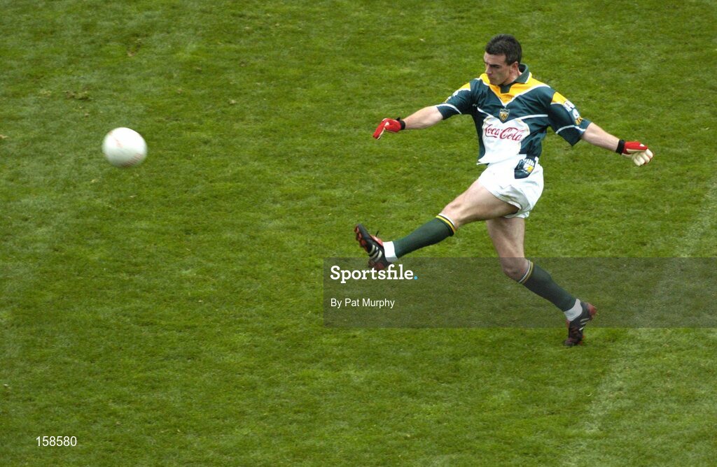 17 October 2004; Padraic Joyce, Ireland. Coca Cola International Rules Series 2004, First Test, Ireland v Australia, Croke Park, Dublin. Picture credit; Pat Murphy / SPORTSFILE *** Local Caption *** Any photograph taken by SPORTSFILE during, or in connection with, the 2004 Coca Cola International Rules Series, which displays GAA logos or contains an image or part of an image of any GAA intellectual property, or, which contains images of a GAA player/players in their playing uniforms, may only be used for editorial and non-advertising purposes.  Use of photographs for advertising, as posters or for purchase separately is strictly prohibited unless prior written approval has been obtained from the Gaelic Athletic Association.