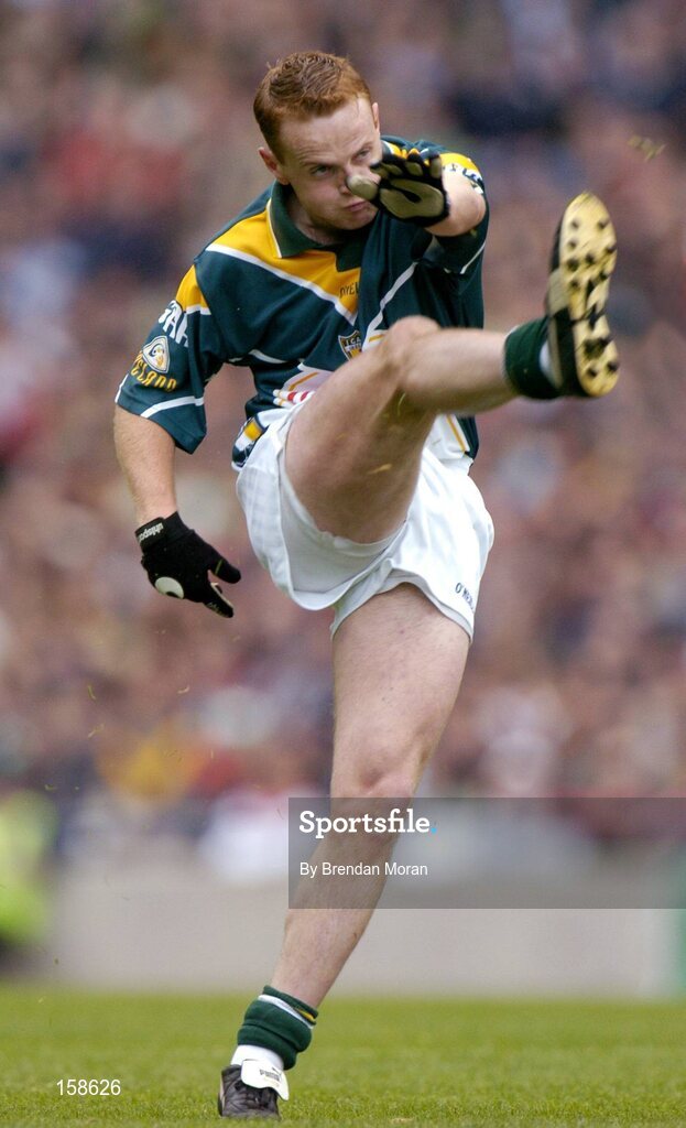 17 October 2004; Brendan Coulter, Ireland. Coca Cola International Rules Series 2004, First Test, Ireland v Australia, Croke Park, Dublin. Picture credit; Brendan Moran / SPORTSFILE *** Local Caption *** Any photograph taken by SPORTSFILE during, or in connection with, the 2004 Coca Cola International Rules Series which displays GAA logos or contains an image or part of an image of any GAA intellectual property, or, which contains images of a GAA player/players in their playing uniforms, may only be used for editorial and non-advertising purposes.  Use of photographs for advertising, as posters or for purchase separately is strictly prohibited unless prior written approval has been obtained from the Gaelic Athletic Association.