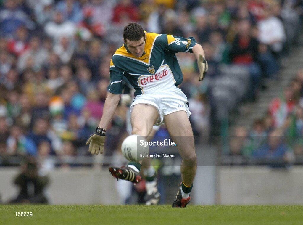 17 October 2004; Graham Canty, Ireland. Coca Cola International Rules Series 2004, First Test, Ireland v Australia, Croke Park, Dublin. Picture credit; Brendan Moran / SPORTSFILE *** Local Caption *** Any photograph taken by SPORTSFILE during, or in connection with, the 2004 Coca Cola International Rules Series which displays GAA logos or contains an image or part of an image of any GAA intellectual property, or, which contains images of a GAA player/players in their playing uniforms, may only be used for editorial and non-advertising purposes.  Use of photographs for advertising, as posters or for purchase separately is strictly prohibited unless prior written approval has been obtained from the Gaelic Athletic Association.