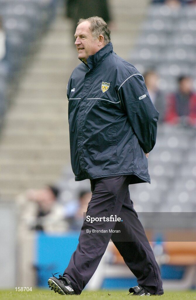 17 October 2004; Dr. Con Murphy, Ireland team doctor. Coca Cola International Rules Series 2004, First Test, Ireland v Australia, Croke Park, Dublin. Picture credit; Brendan Moran / SPORTSFILE *** Local Caption *** Any photograph taken by SPORTSFILE during, or in connection with, the 2004 Coca Cola International Rules Series which displays GAA logos or contains an image or part of an image of any GAA intellectual property, or, which contains images of a GAA player/players in their playing uniforms, may only be used for editorial and non-advertising purposes.  Use of photographs for advertising, as posters or for purchase separately is strictly prohibited unless prior written approval has been obtained from the Gaelic Athletic Association.