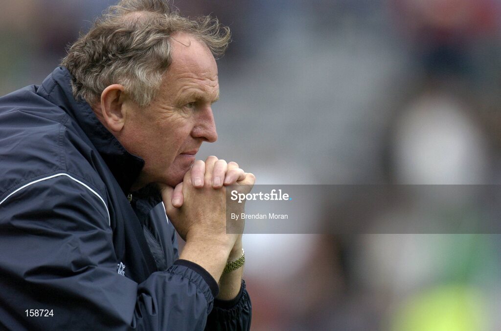 17 October 2004; Dr. Con Murphy, Ireland team doctor. Coca Cola International Rules Series 2004, First Test, Ireland v Australia, Croke Park, Dublin. Picture credit; Brendan Moran / SPORTSFILE *** Local Caption *** Any photograph taken by SPORTSFILE during, or in connection with, the 2004 Coca Cola International Rules Series which displays GAA logos or contains an image or part of an image of any GAA intellectual property, or, which contains images of a GAA player/players in their playing uniforms, may only be used for editorial and non-advertising purposes.  Use of photographs for advertising, as posters or for purchase separately is strictly prohibited unless prior written approval has been obtained from the Gaelic Athletic Association.