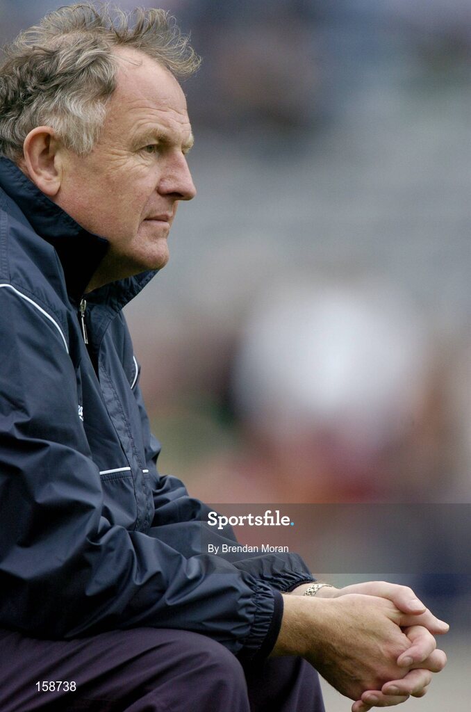 17 October 2004; Dr. Con Murphy, Ireland team doctor. Coca Cola International Rules Series 2004, First Test, Ireland v Australia, Croke Park, Dublin. Picture credit; Brendan Moran / SPORTSFILE *** Local Caption *** Any photograph taken by SPORTSFILE during, or in connection with, the 2004 Coca Cola International Rules Series which displays GAA logos or contains an image or part of an image of any GAA intellectual property, or, which contains images of a GAA player/players in their playing uniforms, may only be used for editorial and non-advertising purposes.  Use of photographs for advertising, as posters or for purchase separately is strictly prohibited unless prior written approval has been obtained from the Gaelic Athletic Association.