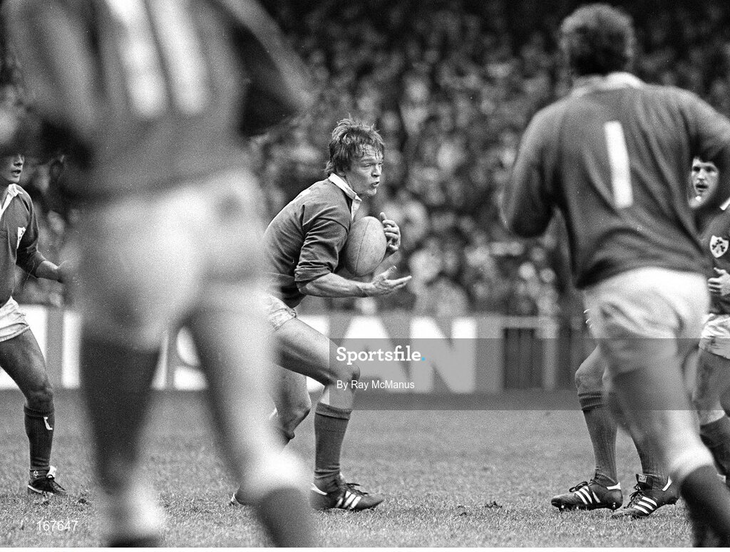 15 February 1986; Brian Spillane, Ireland, in action against Wales. Five Nations Rugby Championship, Ireland v Wales, Lansdowne Road, Dublin. Pictrure credit: Ray McManus / SPORTSFILE