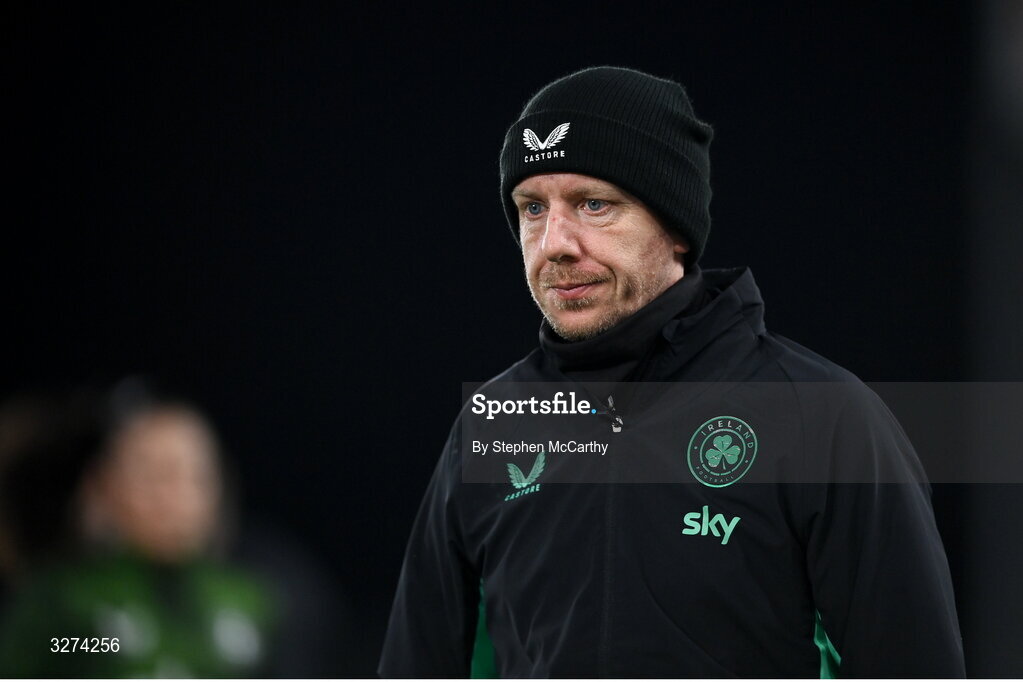 28 October 2025; Republic of Ireland equipment officer Barry Sanfey before the UEFA Women's Nations League A/B promotion/relegation play-off second leg match between Belgium and Republic of Ireland at The King Power At Den Dreef Stadium in Leuven, Belgium. Photo by Stephen McCarthy/Sportsfile