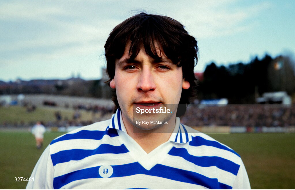 17 February 1985; Barry Tierney of Cavan before the National Football League Division 3 Play-off match between Cavan and Longford at Breffni Park, Cavan. Photo by Ray McManus/Sportsfile