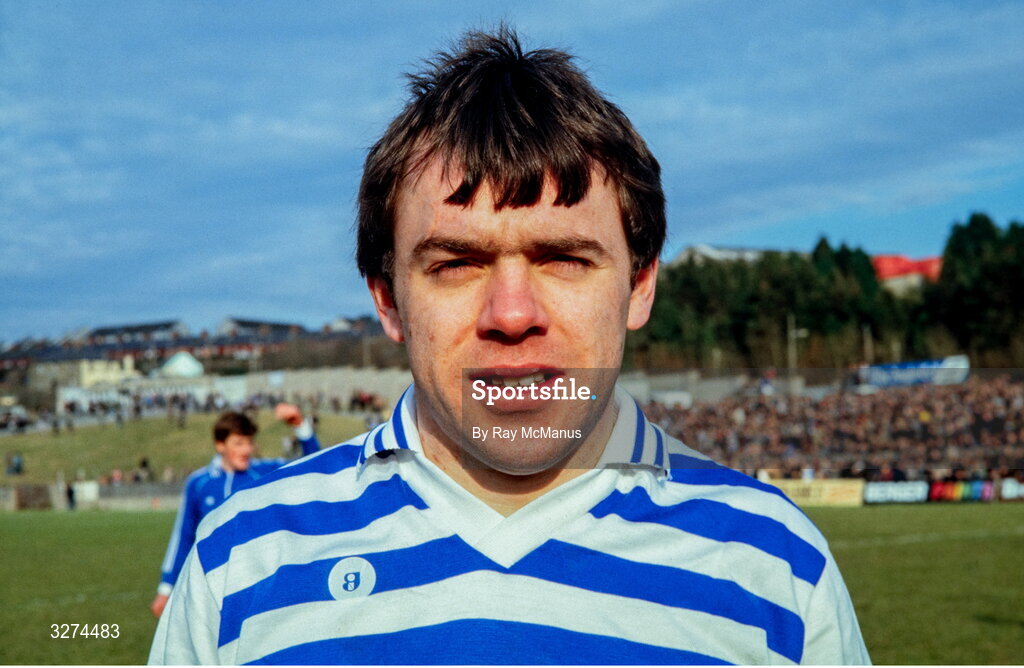 17 February 1985; Mel Bouchier of Cavan before the National Football League Division 3 Play-off match between Cavan and Longford at Breffni Park, Cavan. Photo by Ray McManus/Sportsfile