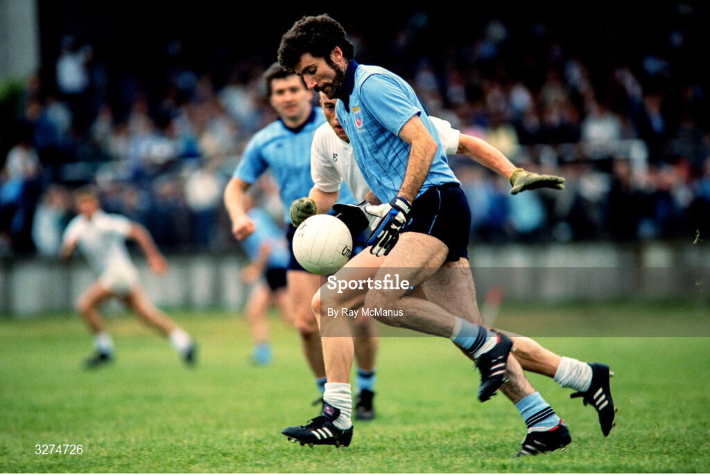 5 June 1989; Ciaran Duff of Dublin during the Leinster Senior Football Championship Quarter-Final match between Dublin and Kildare at St. Conleth's Park in Newbridge, Kildare. Photo by Ray McManus/Sportsfile